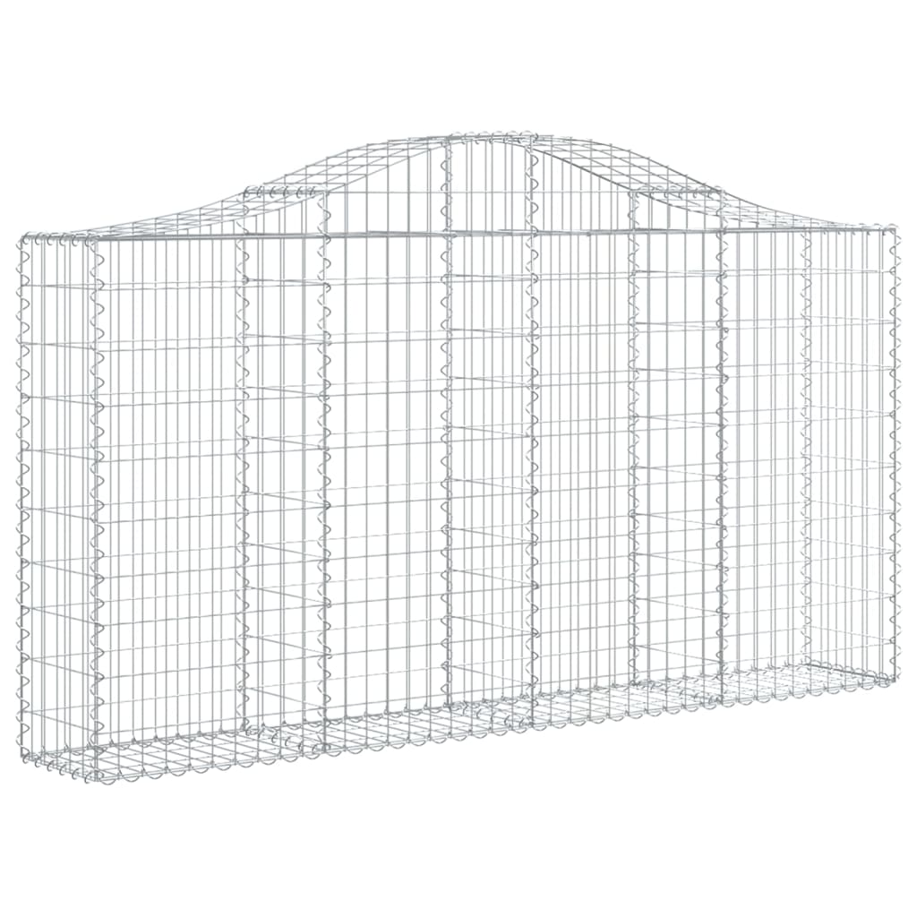 Lučne gabionske košare 5 kom 200x30x100/120cm pocinčano željezo
