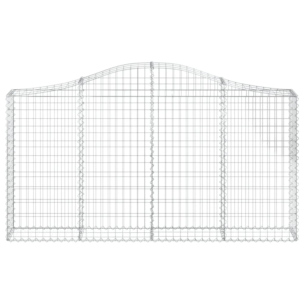 Lučne gabionske košare 9 kom 200x30x100/120cm pocinčano željezo