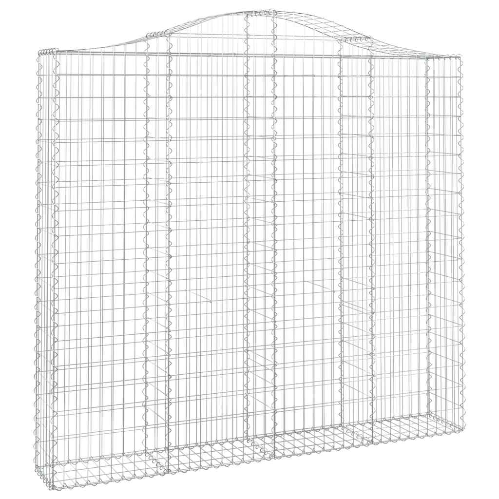 Lučne gabionske košare 3 kom 200x30x180/200cm pocinčano željezo