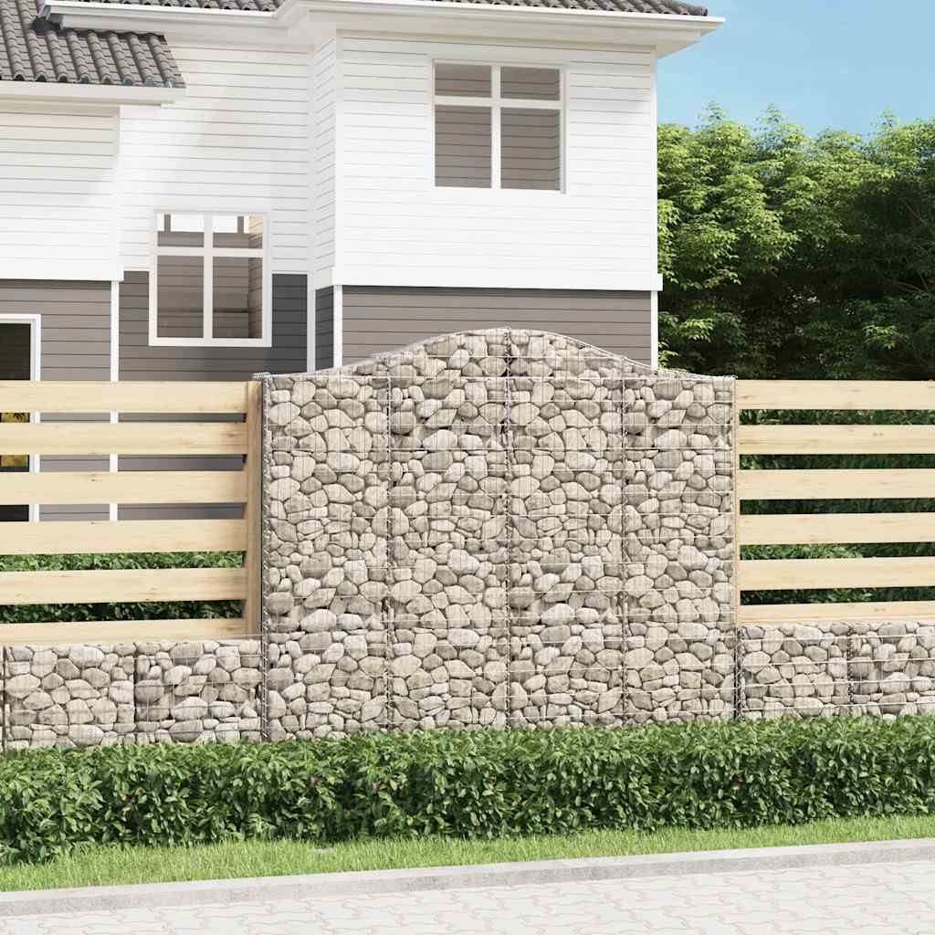 Lučne gabionske košare 7 kom 200x30x180/200cm pocinčano željezo