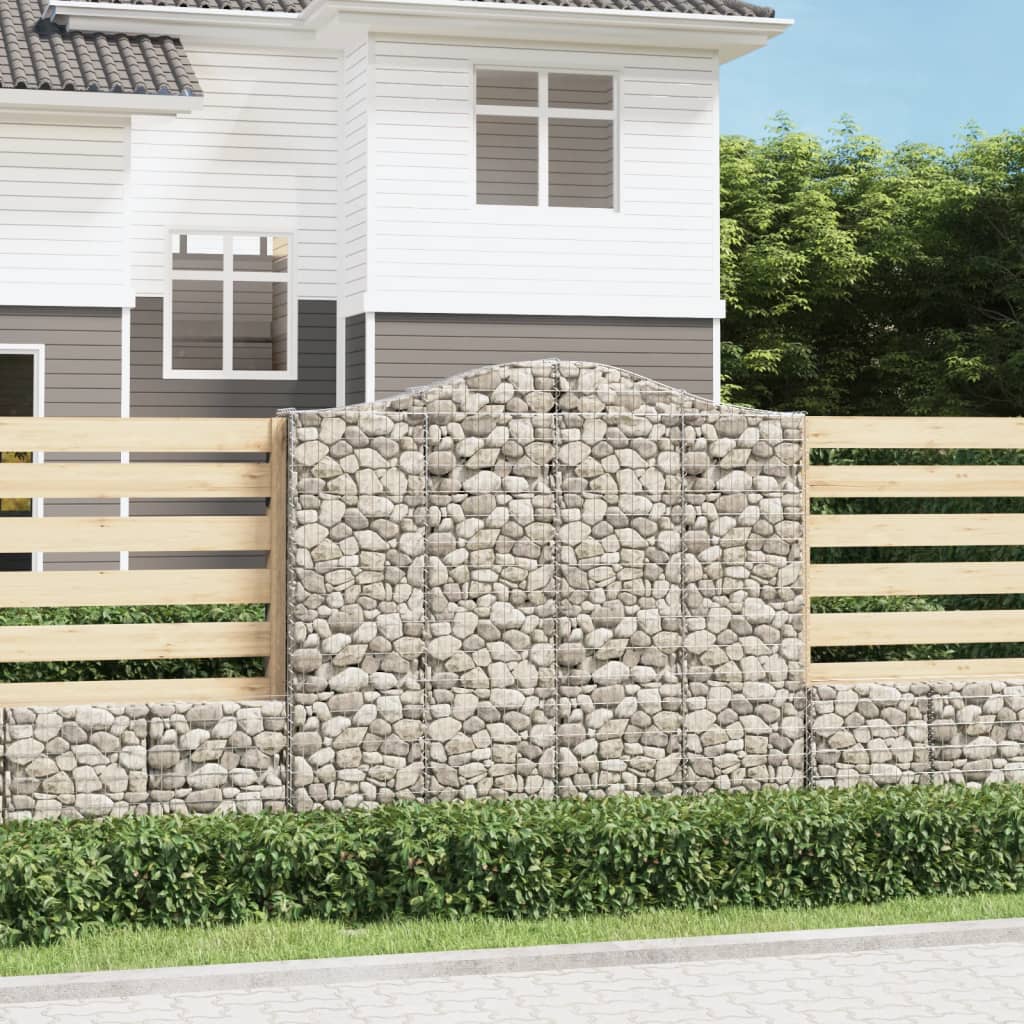 Lučne gabionske košare 9 kom 200x30x180/200cm pocinčano željezo