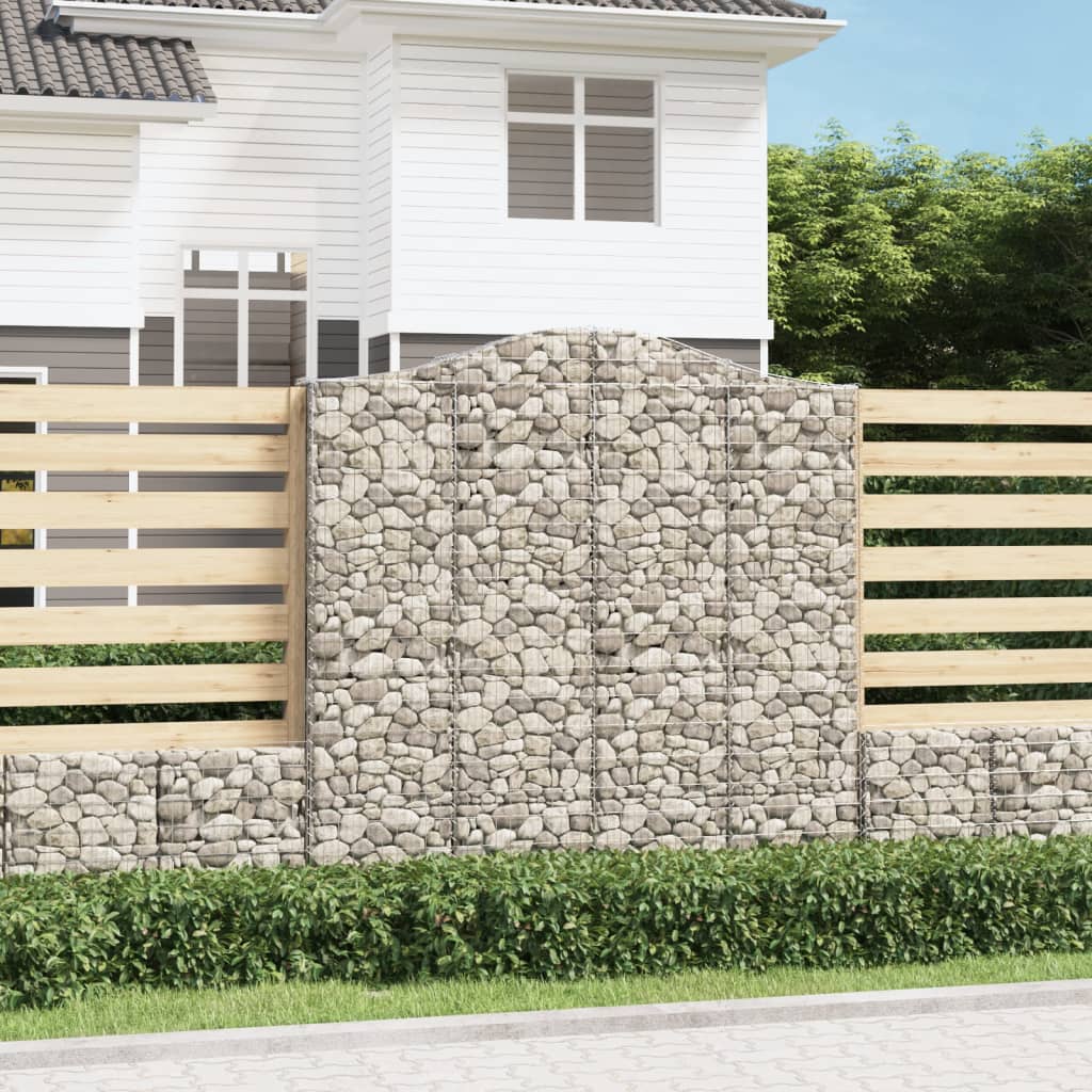Lučne gabionske košare 4 kom 200x30x200/220cm pocinčano željezo