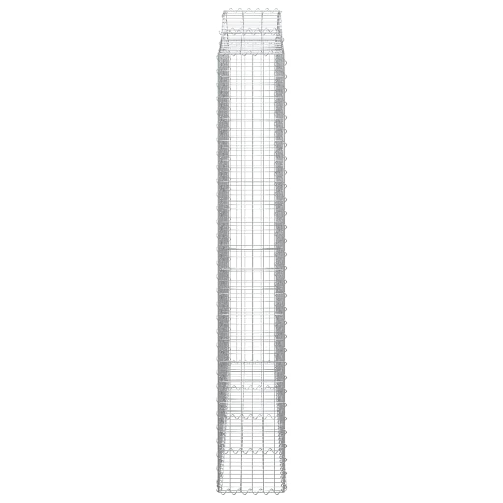 Lučne gabionske košare 6 kom 200x30x200/220cm pocinčano željezo