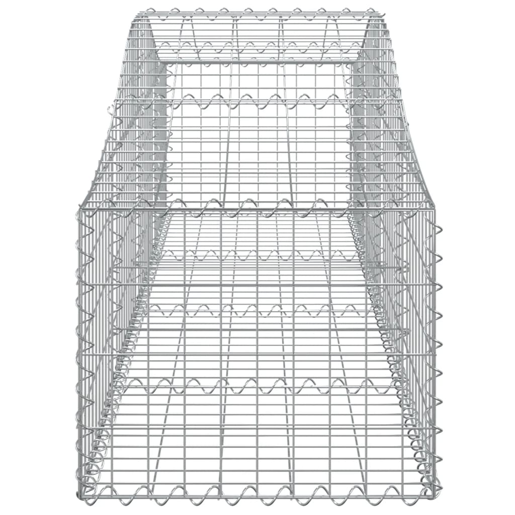 Lučne gabionske košare 3 kom 200x50x40/60 cm pocinčano željezo