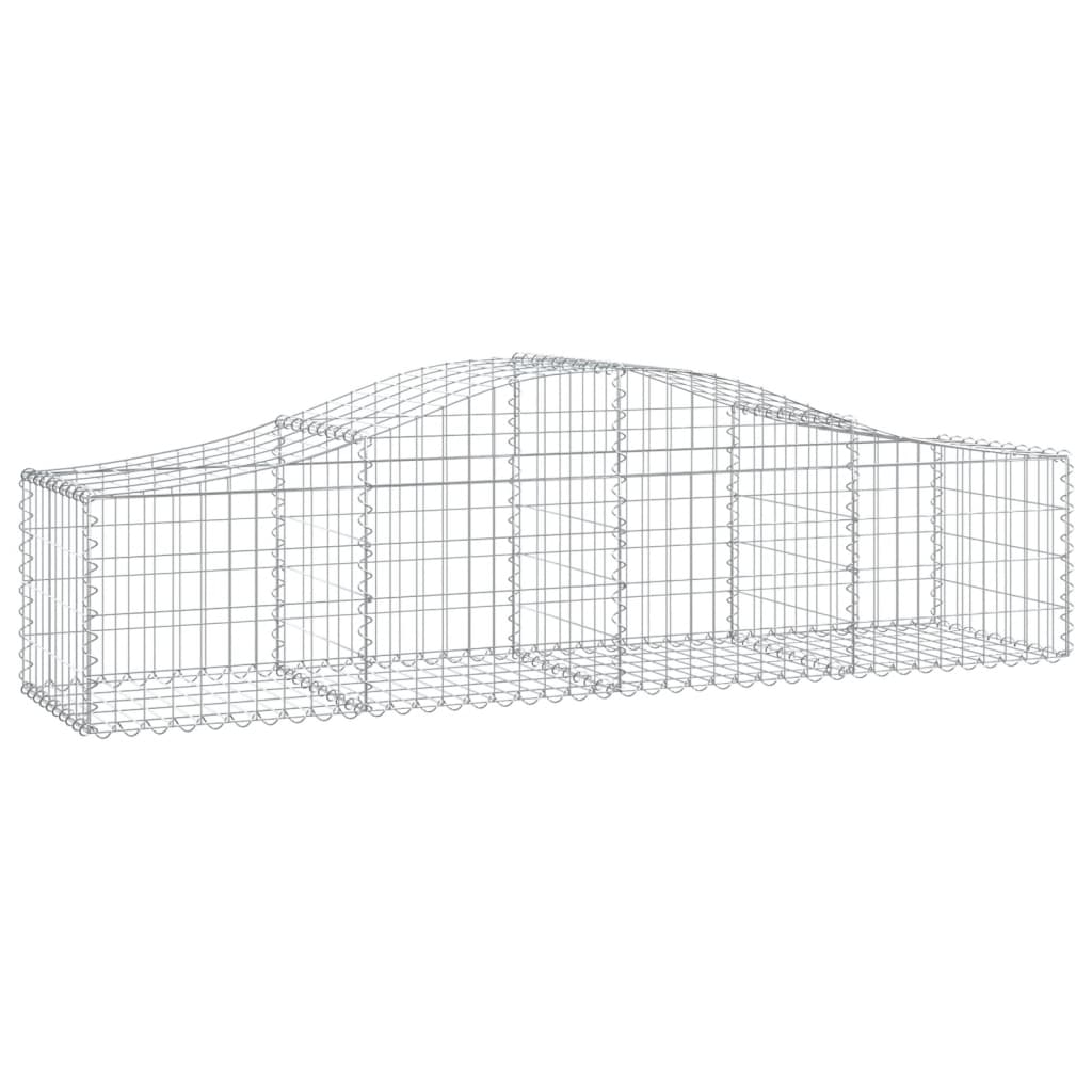 Lučne gabionske košare 5 kom 200x50x40/60 cm pocinčano željezo