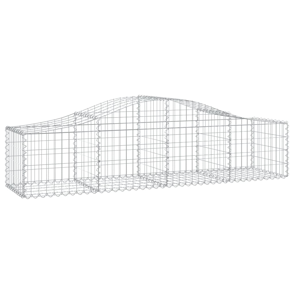 Lučne gabionske košare 6 kom 200x50x40/60 cm pocinčano željezo