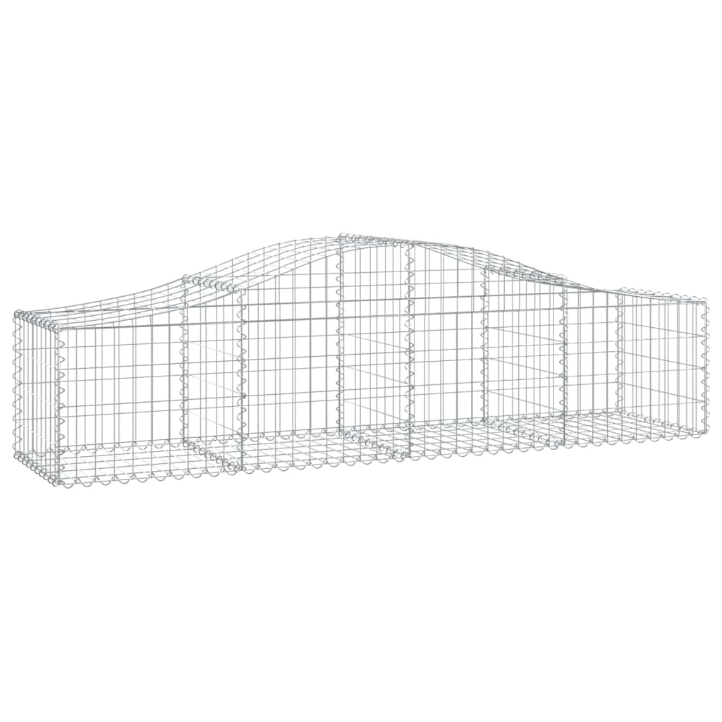 Lučne gabionske košare 20 kom 200x50x40/60 cm pocinčano željezo