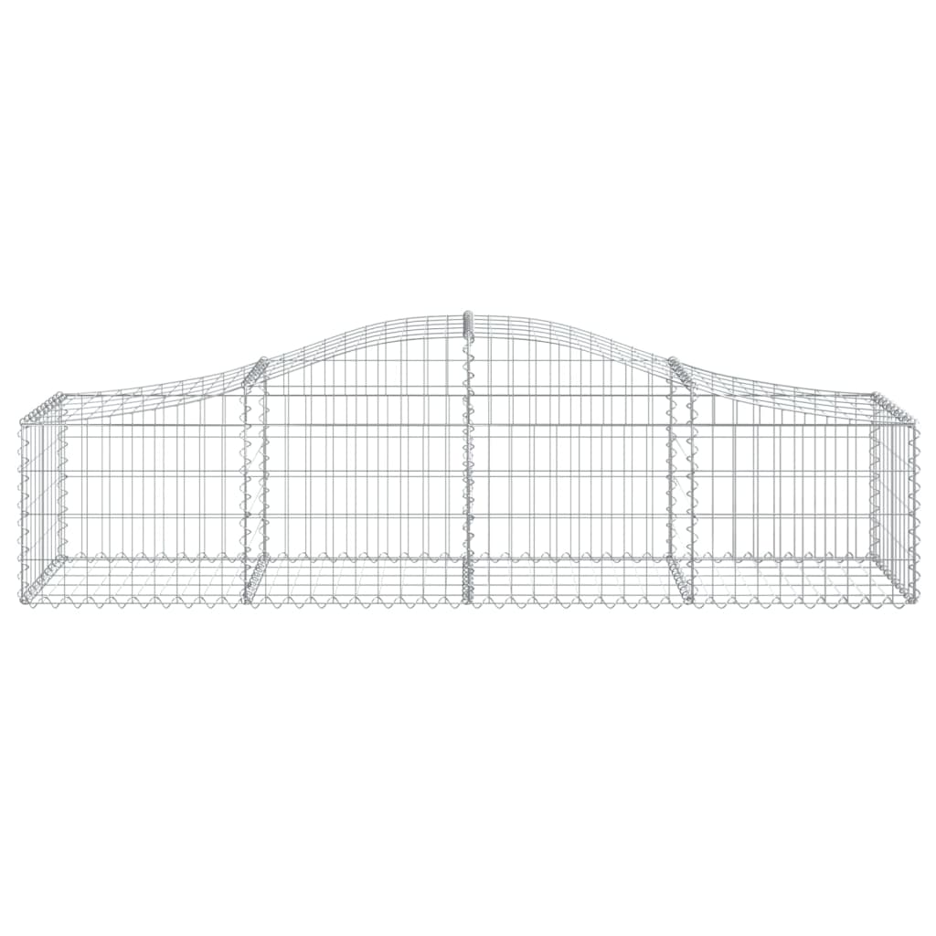 Lučne gabionske košare 30 kom 200x50x40/60 cm pocinčano željezo