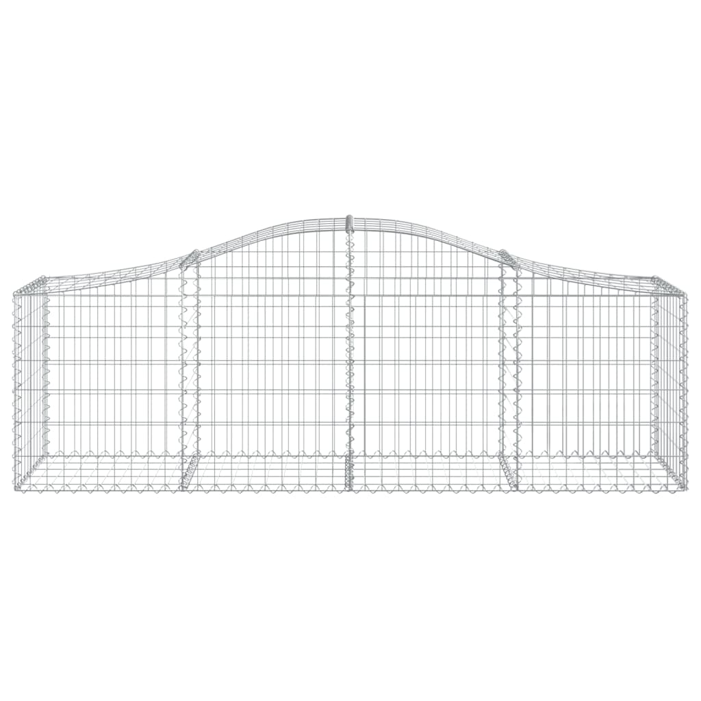 Lučne gabionske košare 8 kom 200x50x60/80 cm pocinčano željezo