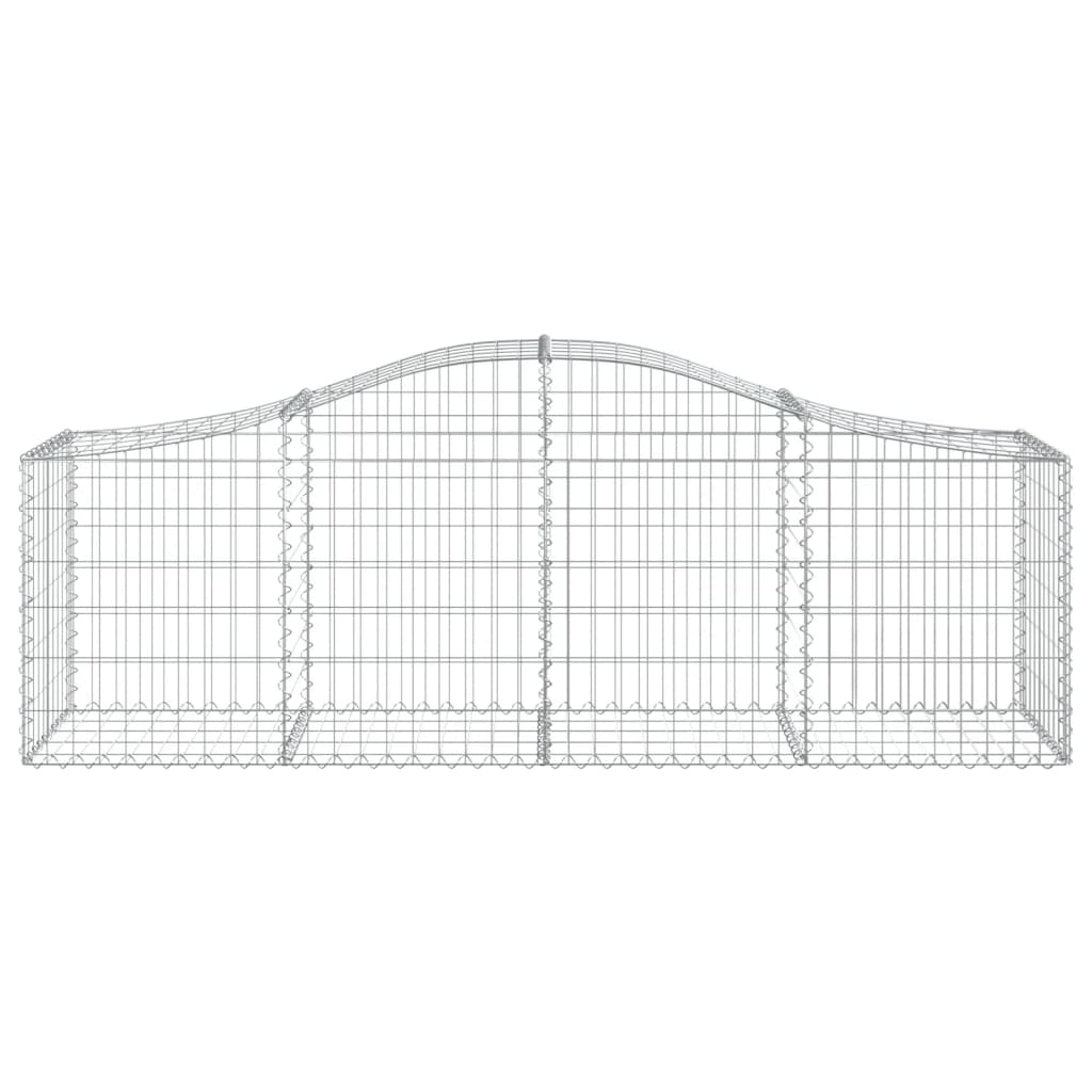 Lučne gabionske košare 15 kom 200x50x60/80 cm pocinčano željezo