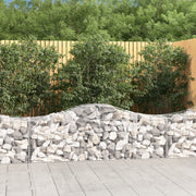 Lučne gabionske košare 15 kom 200x50x60/80 cm pocinčano željezo