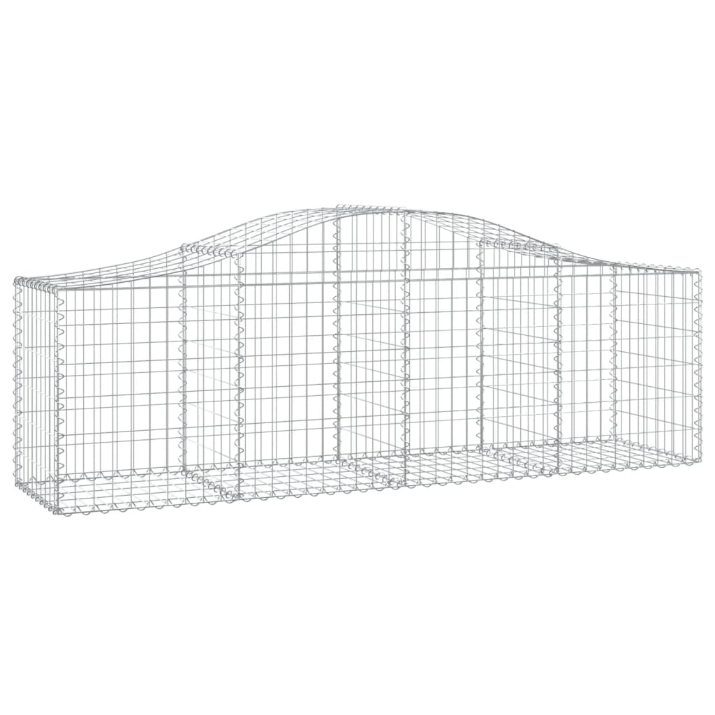 Lučne gabionske košare 20 kom 200x50x60/80 cm pocinčano željezo