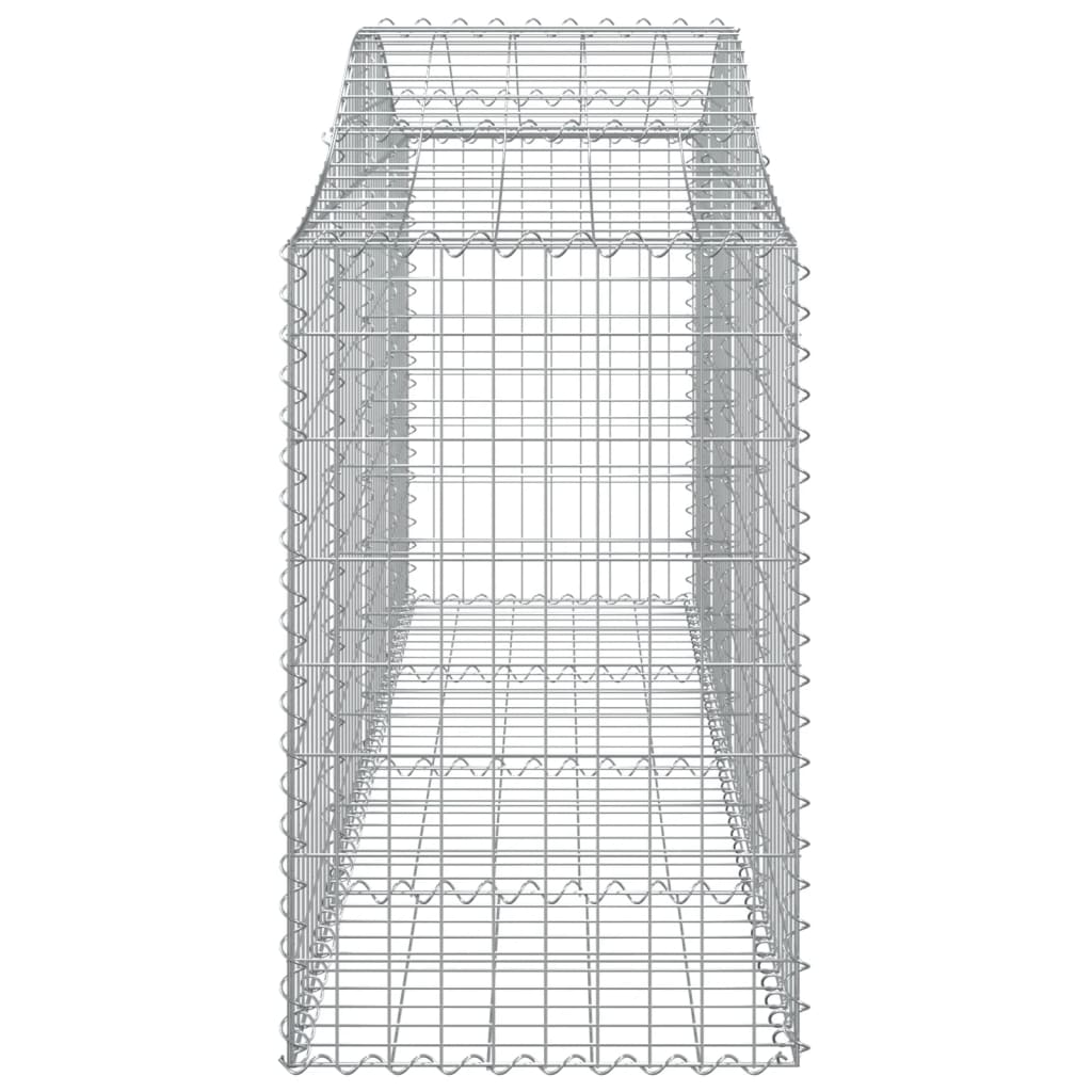 Lučne gabionske košare 15 kom 200x50x80/100cm pocinčano željezo