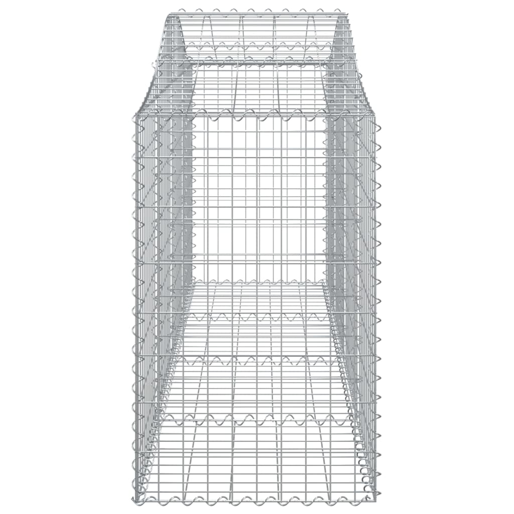 Lučne gabionske košare 25 kom 200x50x80/100cm pocinčano željezo
