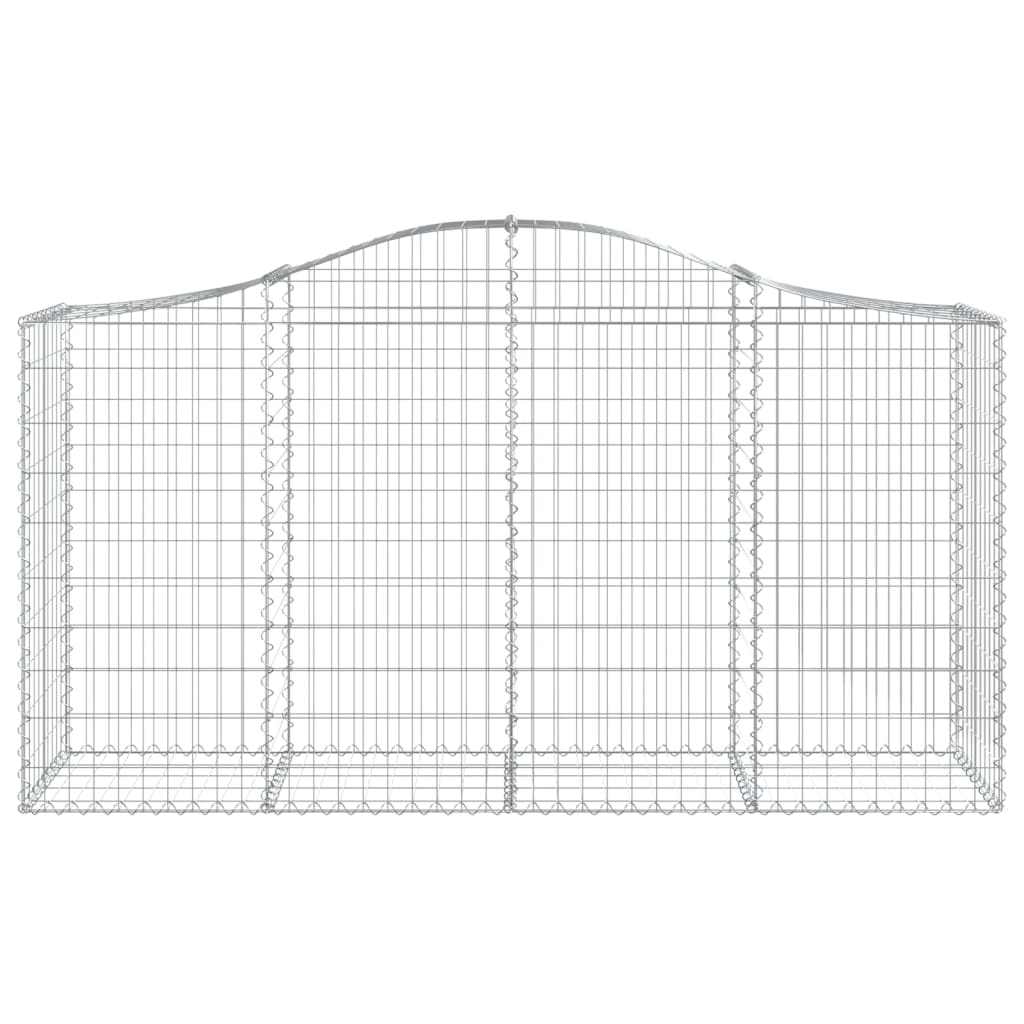 Lučne gabionske košare 5 kom 200x50x100/120cm pocinčano željezo