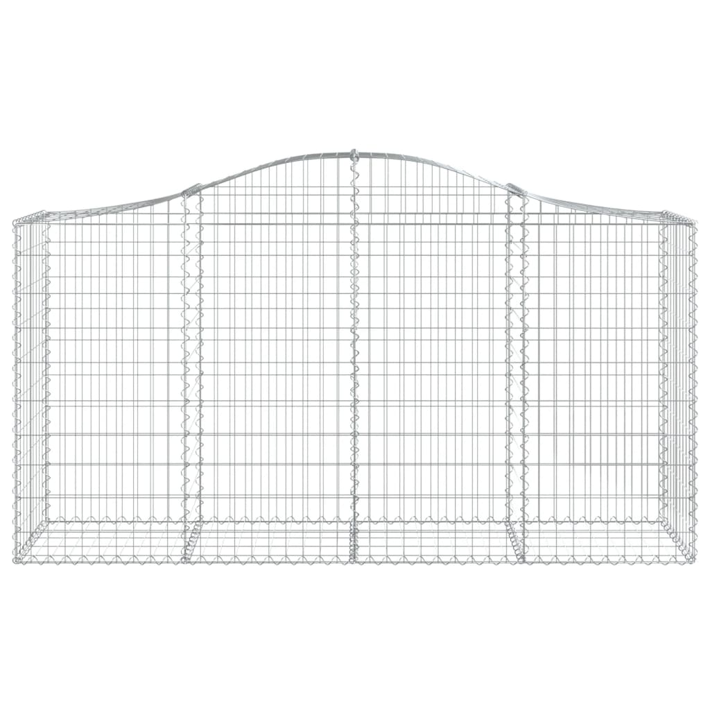 Lučne gabionske košare 6 kom 200x50x100/120cm pocinčano željezo