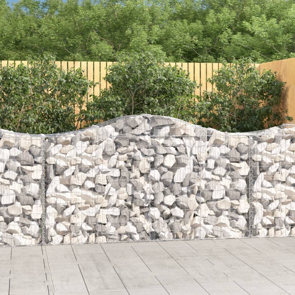 Lučne gabionske košare 7 kom 200x50x100/120cm pocinčano željezo