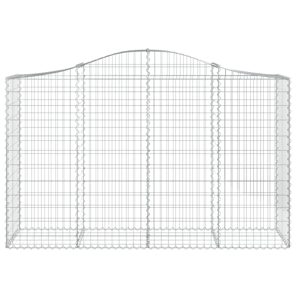 Lučne gabionske košare 3 kom 200x50x120/140cm pocinčano željezo