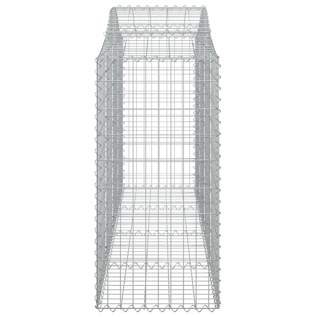 Lučne gabionske košare 3 kom 200x50x120/140cm pocinčano željezo
