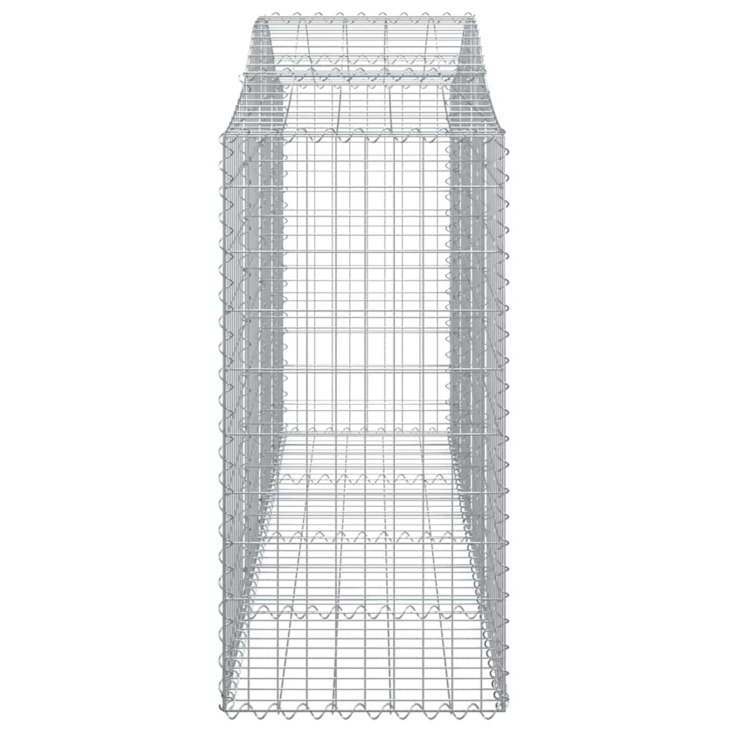 Lučne gabionske košare 8 kom 200x50x120/140cm pocinčano željezo