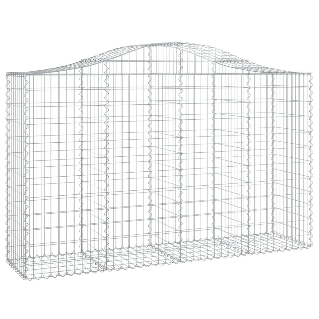 Lučne gabionske košare 25kom 200x50x120/140cm pocinčano željezo
