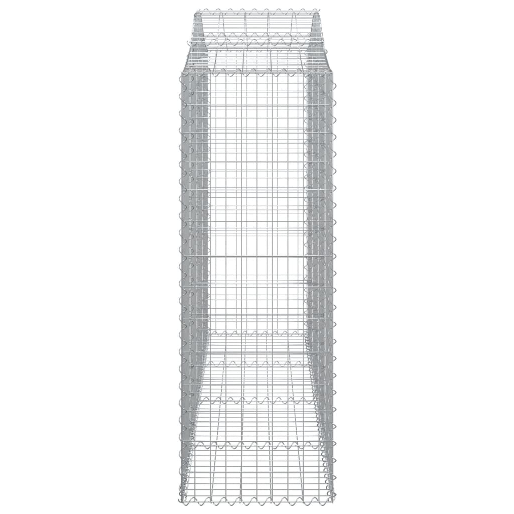 Lučne gabionske košare 3 kom 200x50x140/160cm pocinčano željezo