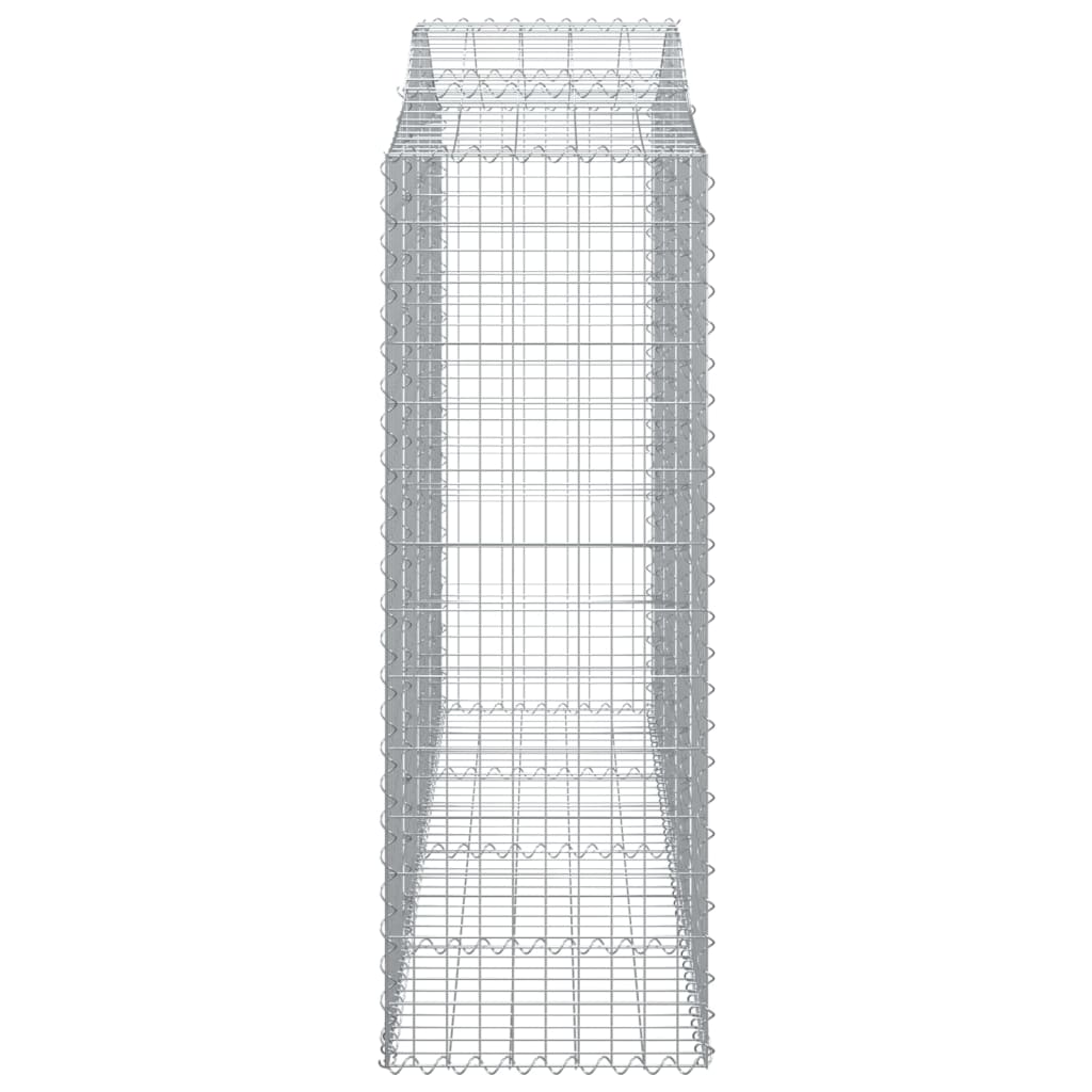 Lučne gabionske košare 8 kom 200x50x140/160cm pocinčano željezo