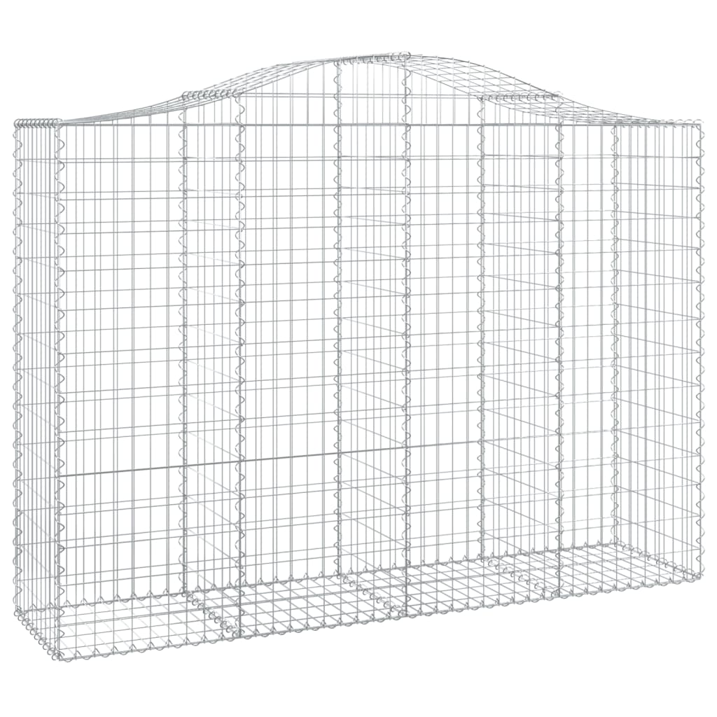 Lučne gabionske košare 10kom 200x50x140/160cm pocinčano željezo