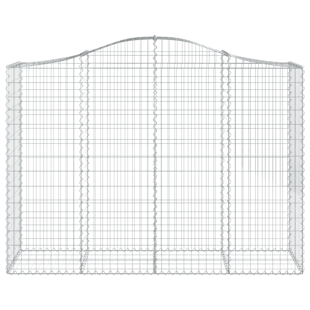 Lučne gabionske košare 10kom 200x50x140/160cm pocinčano željezo