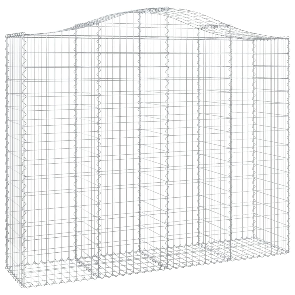 Lučne gabionske košare 4 kom 200x50x160/180cm pocinčano željezo