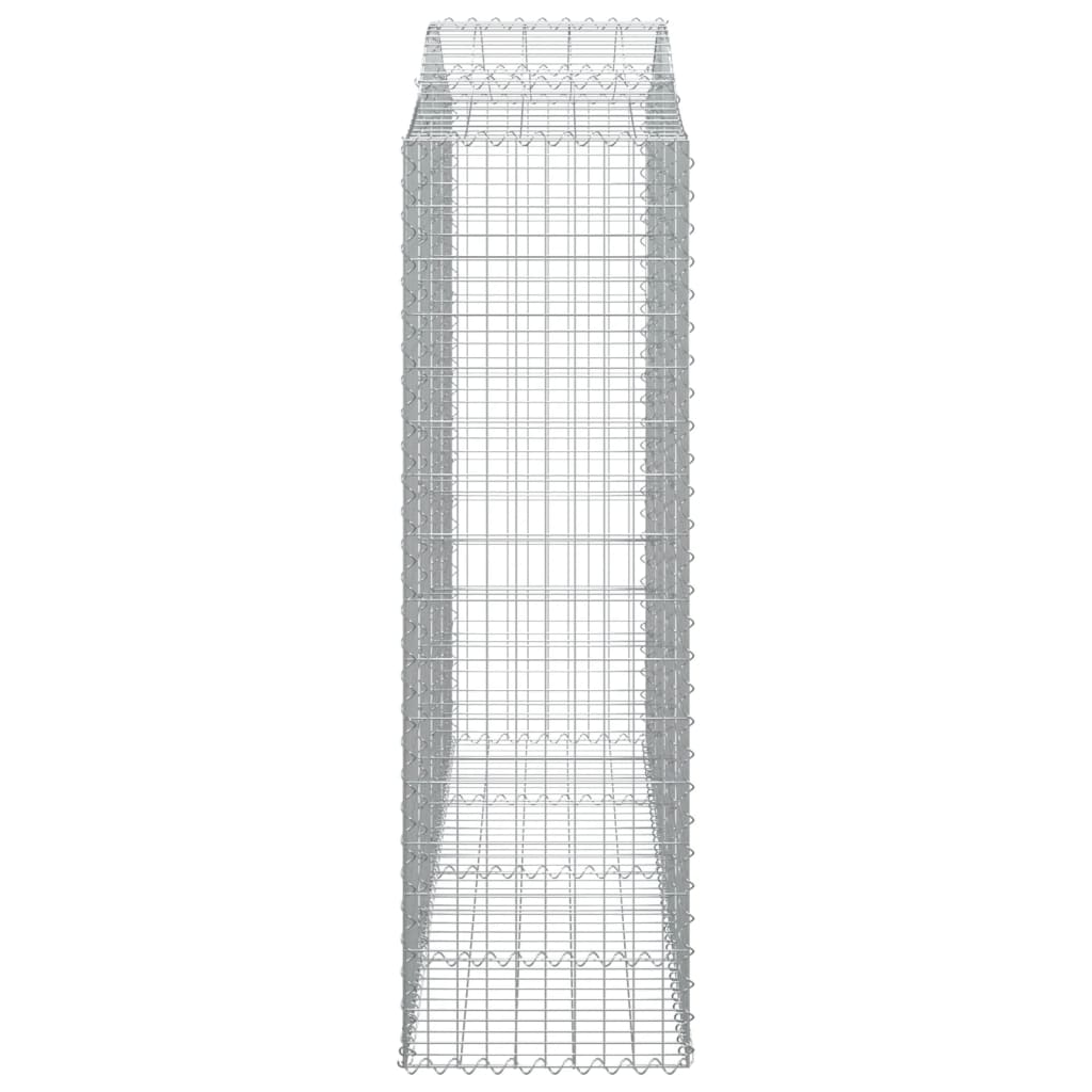 Lučne gabionske košare 8 kom 200x50x160/180cm pocinčano željezo