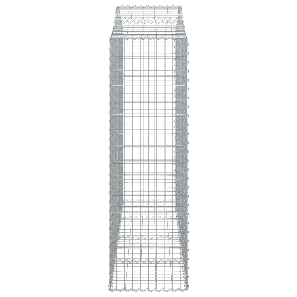 Lučne gabionske košare 18kom 200x50x160/180cm pocinčano željezo