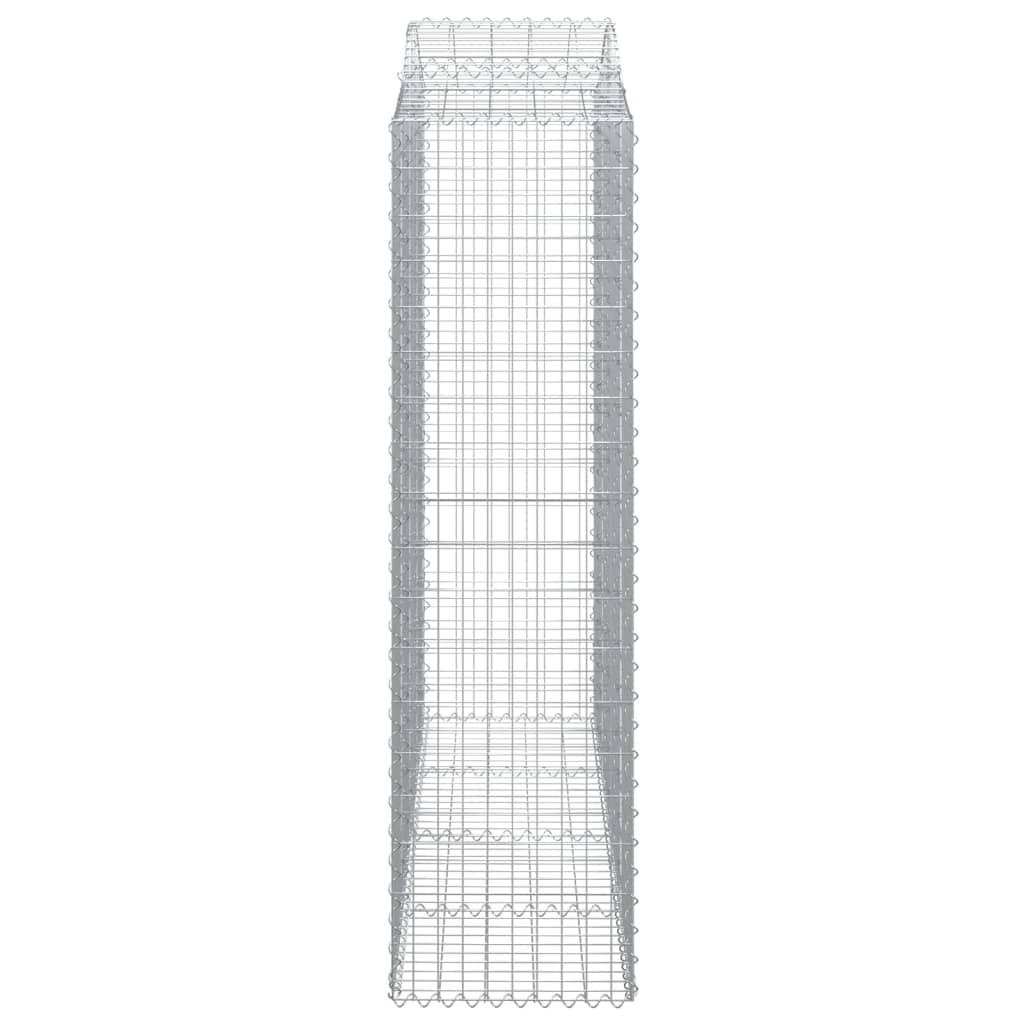 Lučne gabionske košare 4 kom 200x50x180/200cm pocinčano željezo