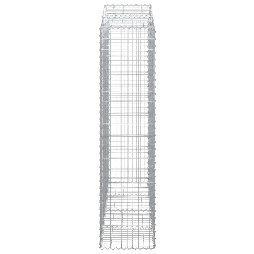 Lučne gabionske košare 2 kom 200x50x200/220cm pocinčano željezo