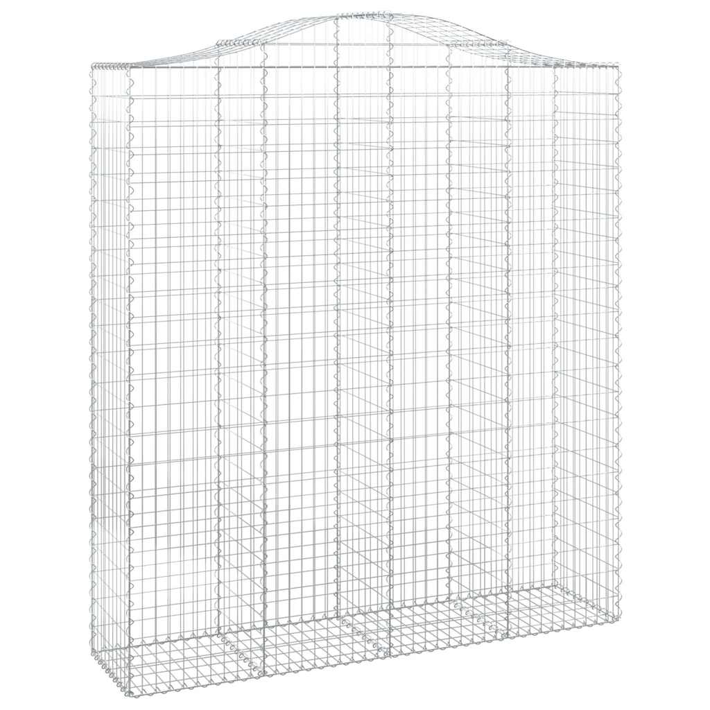 Lučne gabionske košare 7 kom 200x50x220/240cm pocinčano željezo