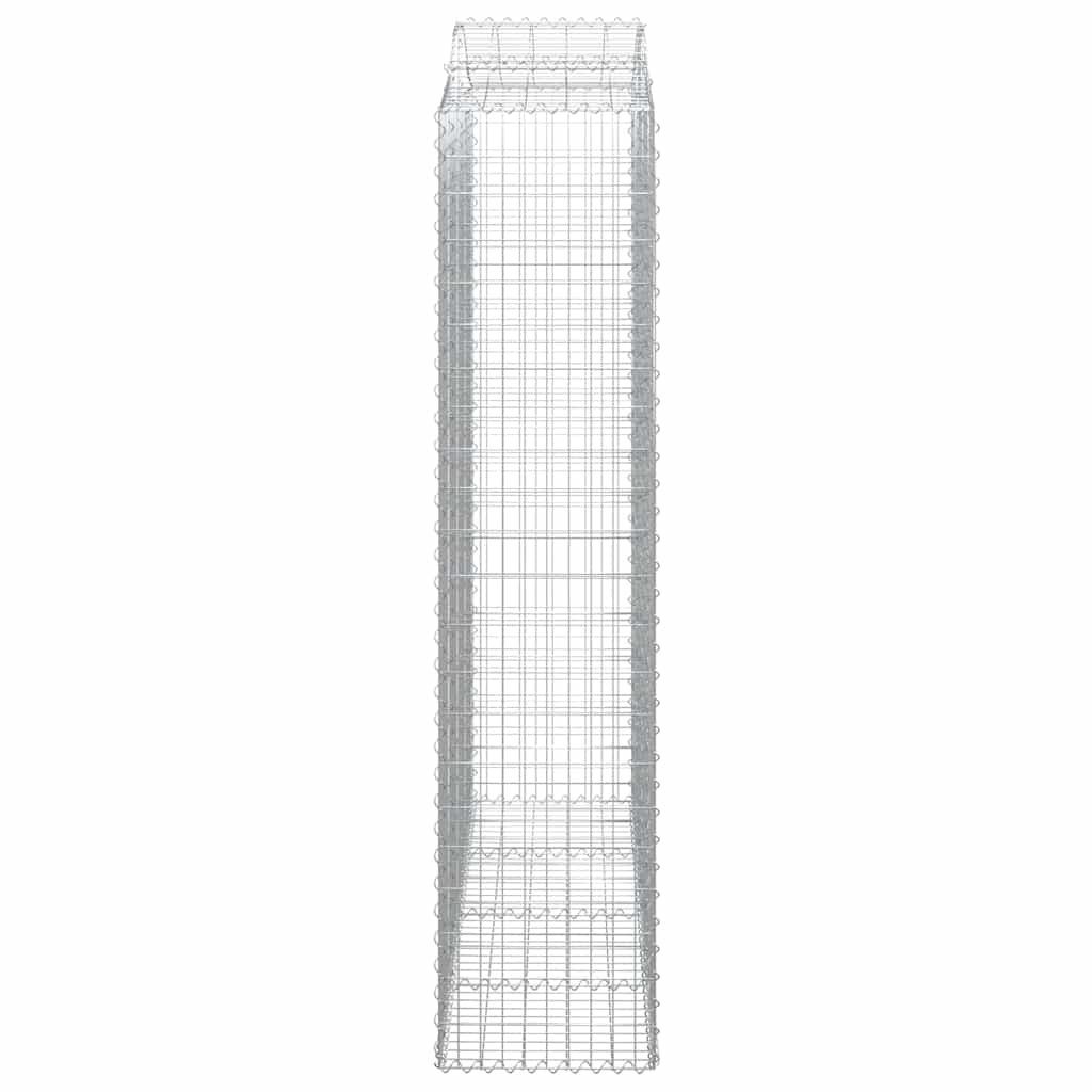 Lučne gabionske košare 7 kom 200x50x220/240cm pocinčano željezo