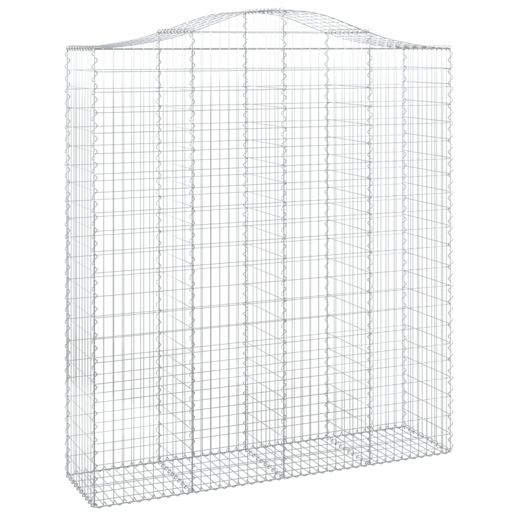 Lučne gabionske košare 10kom 200x50x220/240cm pocinčano željezo