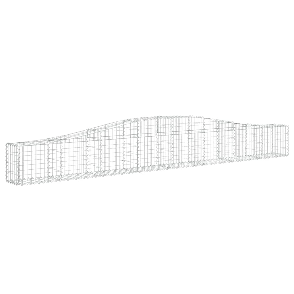 Lučne gabionske košare 3 kom 400x30x40/60 cm pocinčano željezo
