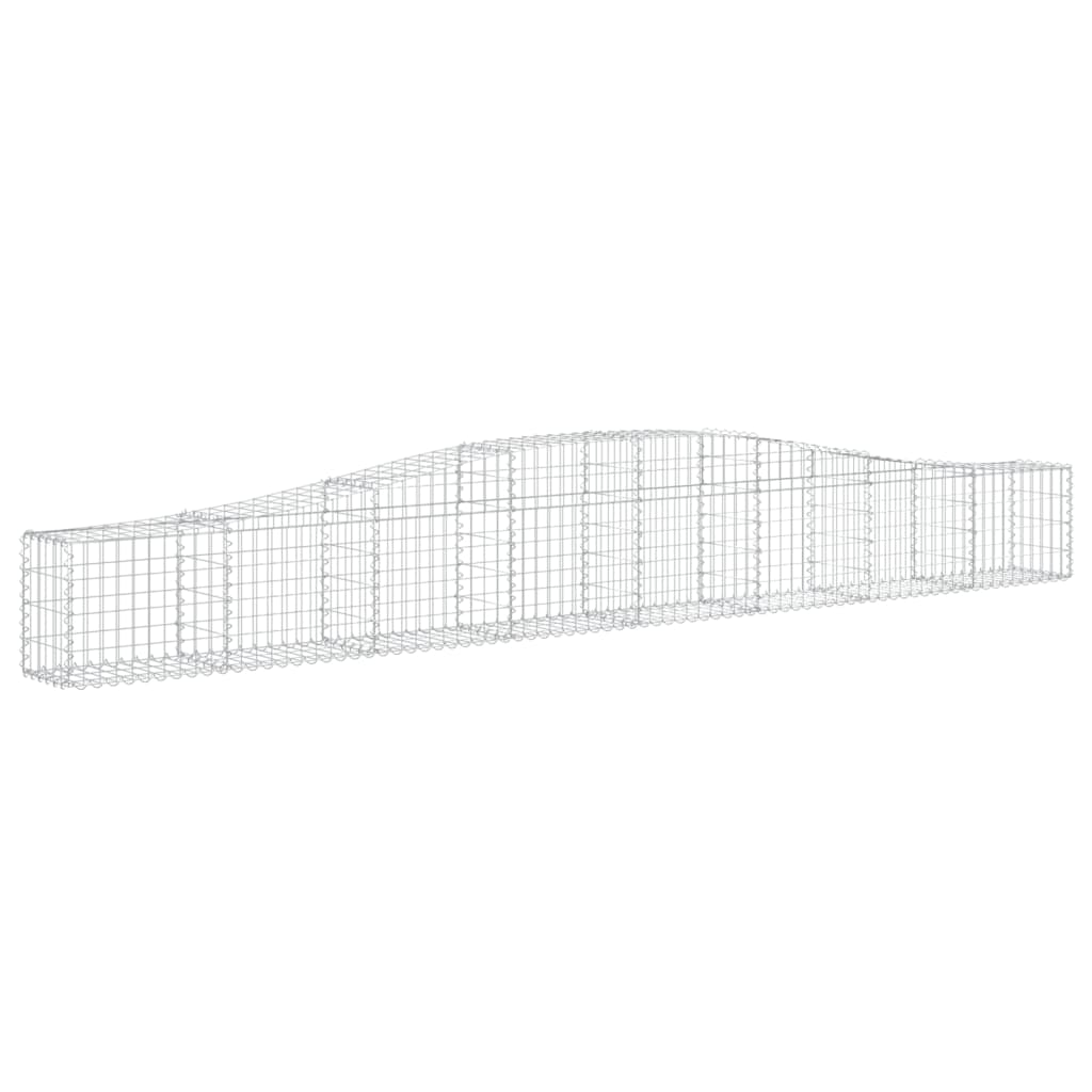 Lučne gabionske košare 4 kom 400x30x40/60 cm pocinčano željezo