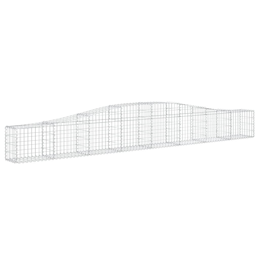 Lučne gabionske košare 20kom 400x30x40/60 cm pocinčano željezo