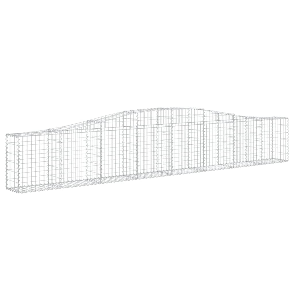 Lučne gabionske košare 6 kom 400x30x60/80 cm pocinčano željezo