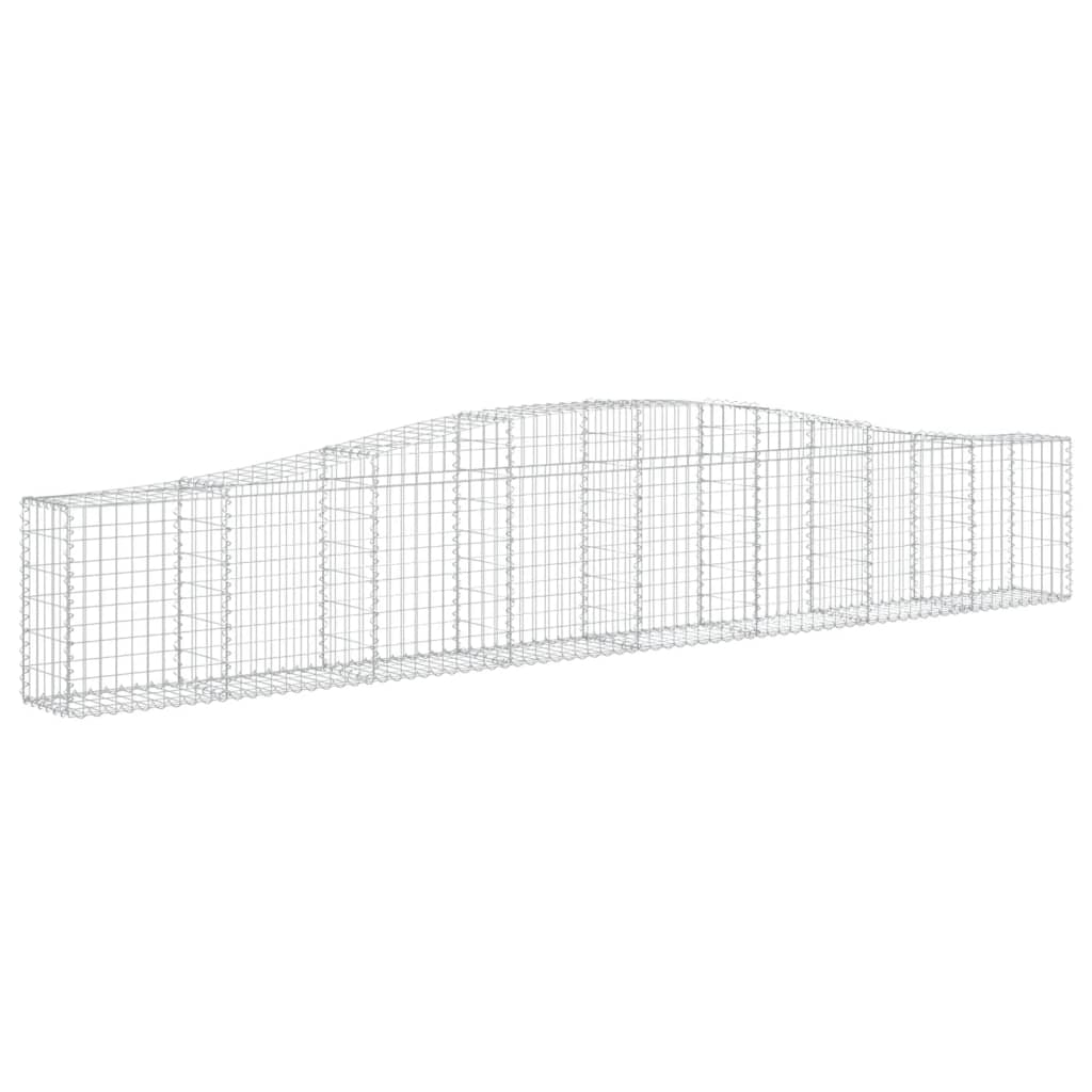 Lučne gabionske košare 15 kom 400x30x60/80 cm pocinčano željez