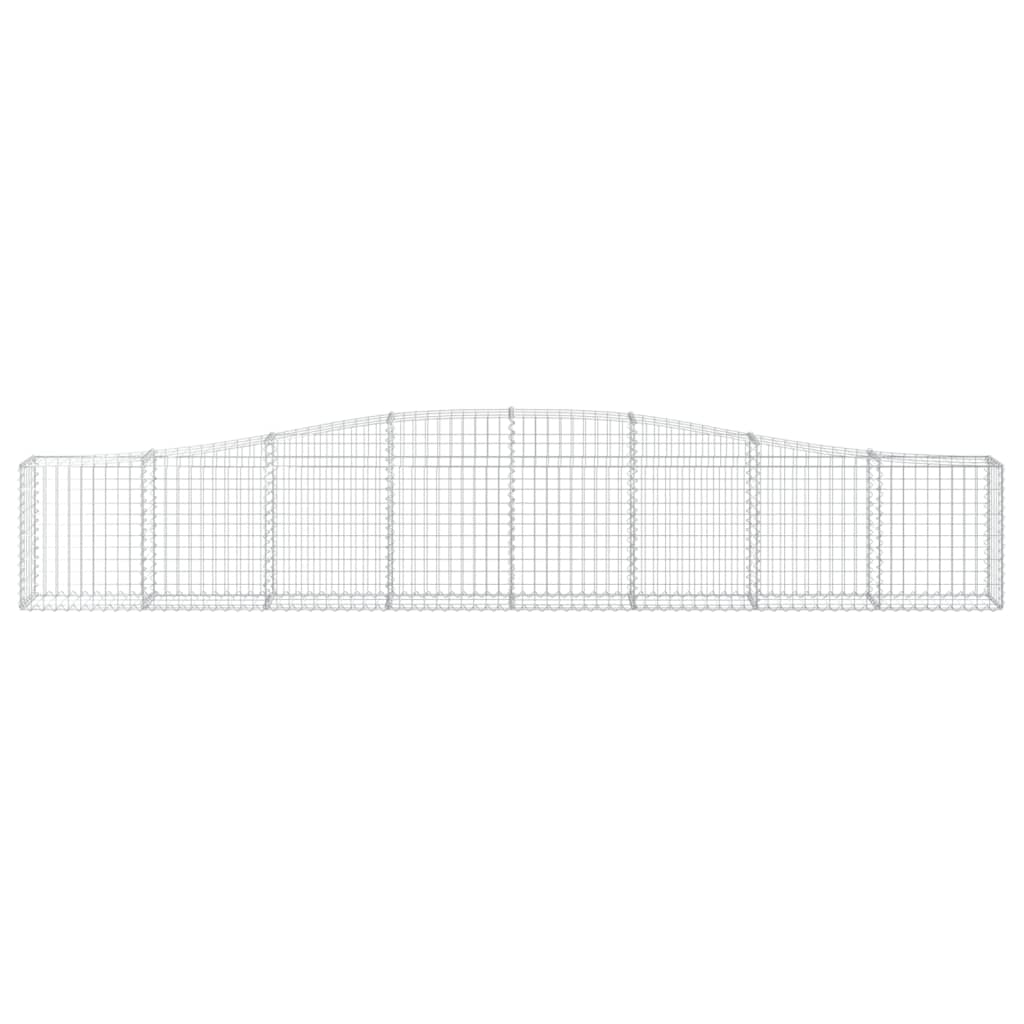 Lučne gabionske košare 25 kom 400x30x60/80 cm pocinčano željezo