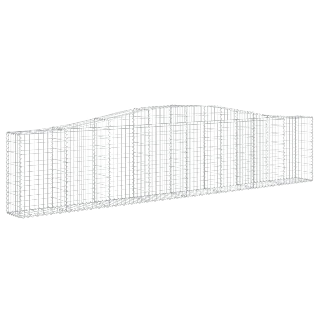 Lučne gabionske košare 2 kom 400x30x80/100 cm pocinčano željezo