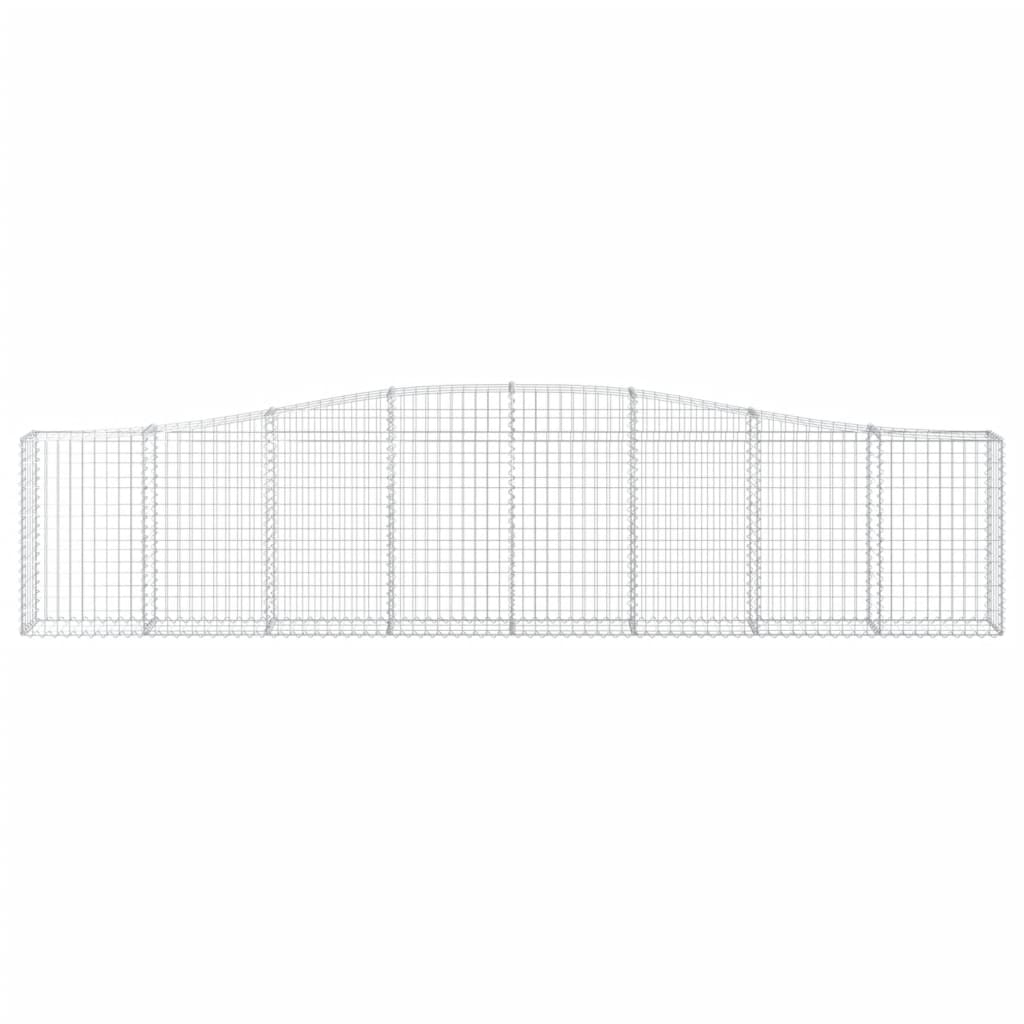 Lučne gabionske košare 5 kom 400x30x80/100 cm pocinčano željezo