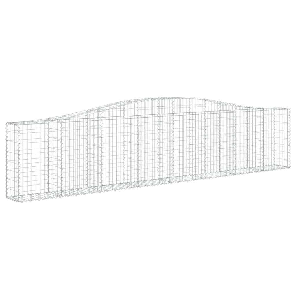 Lučne gabionske košare 6 kom 400x30x80/100 cm pocinčano željezo