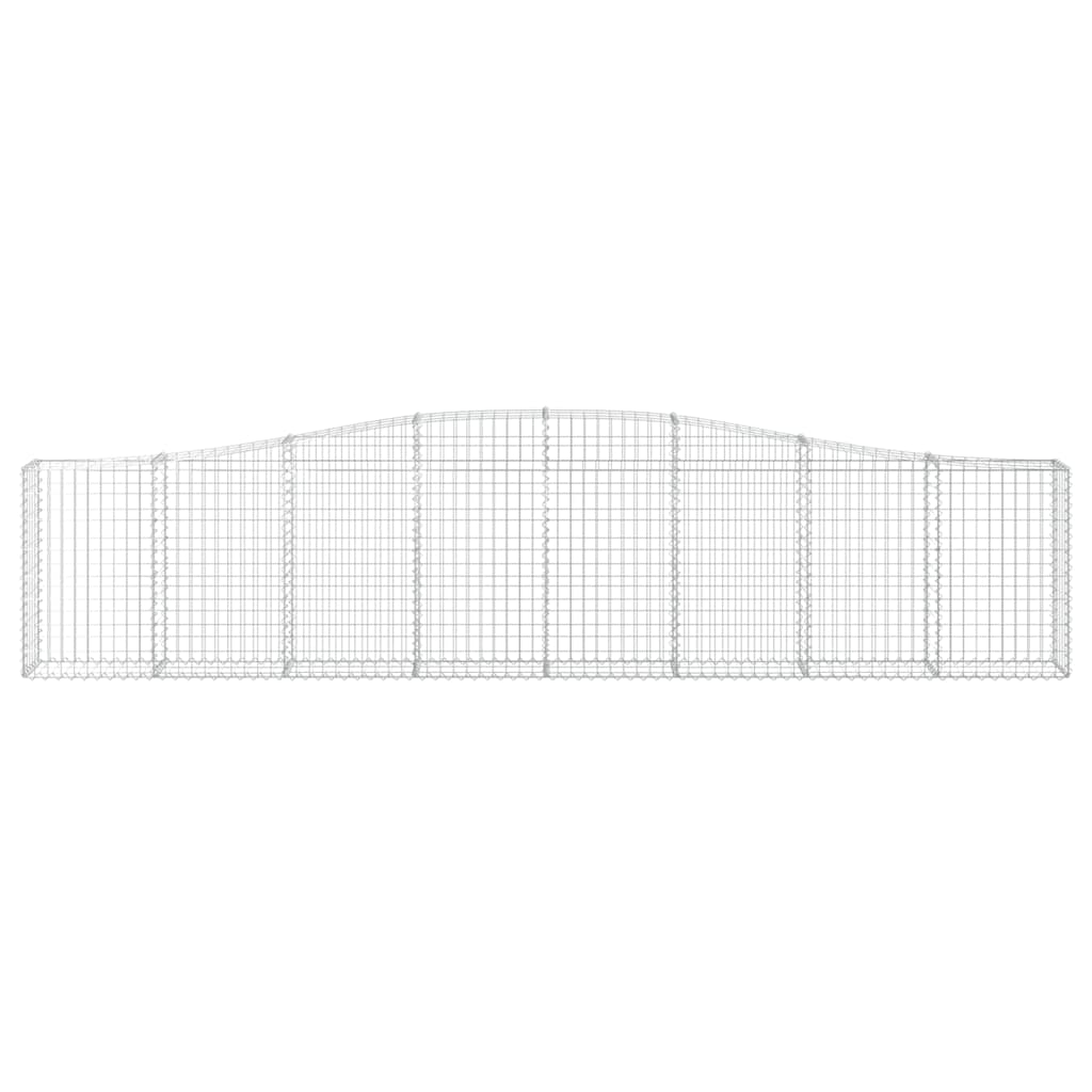 Lučne gabionske košare 6 kom 400x30x80/100 cm pocinčano željezo