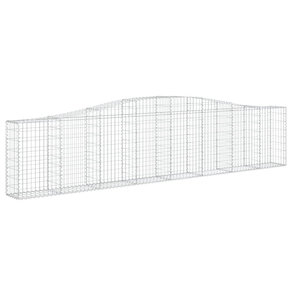 Lučne gabionske košare 9 kom 400x30x80/100 cm pocinčano željezo
