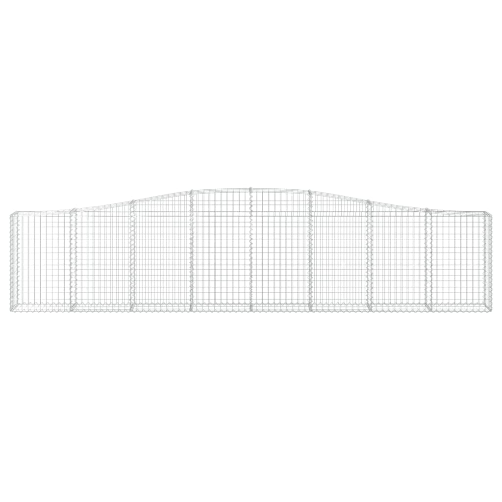 Lučne gabionske košare 15 kom 400x30x80/100cm pocinčano željezo