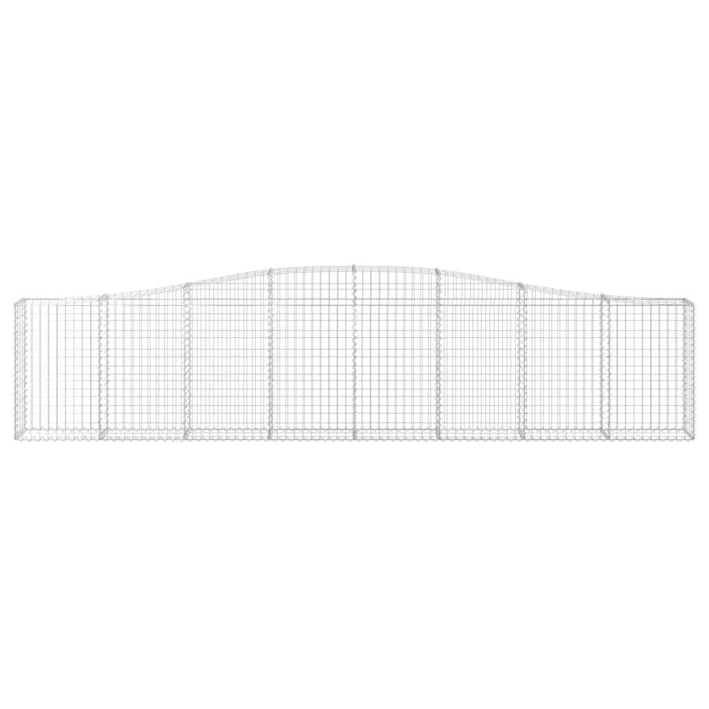 Lučne gabionske košare 20 kom 400x30x80/100cm pocinčano željezo